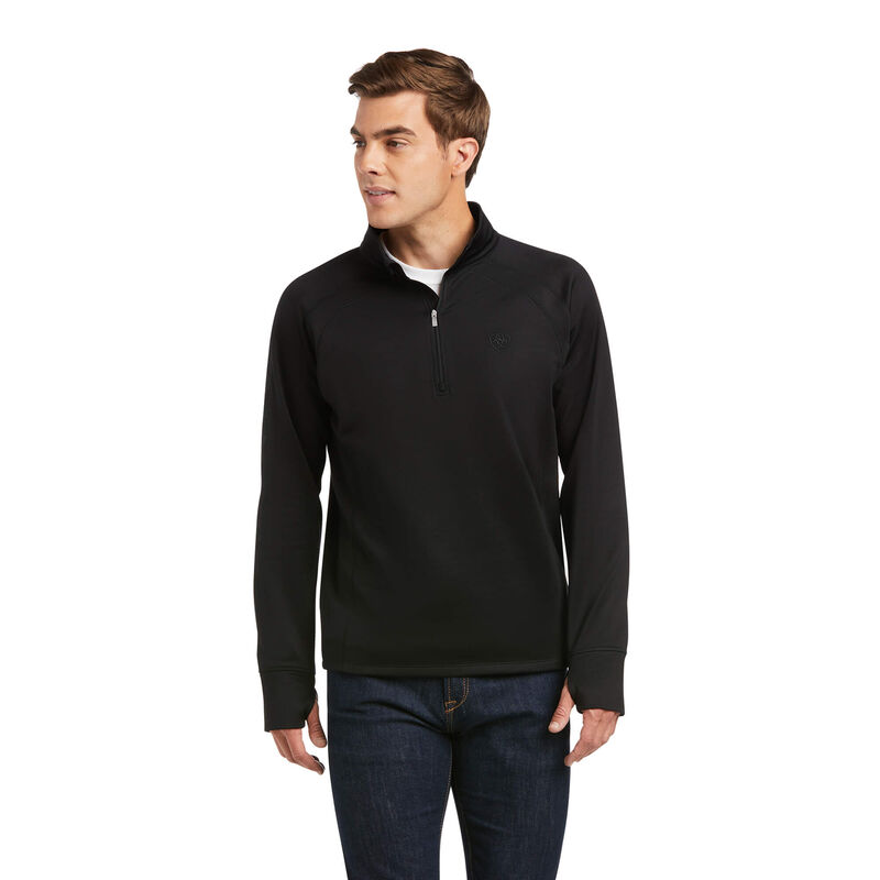 Ariat Sweatshirt Herren - Tek Team 1/2 Zip Schwarz ( YPTBN-6273 )